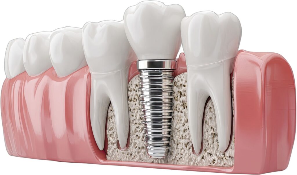 Dental implant jaw healing